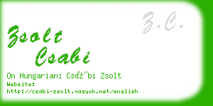 zsolt csabi business card